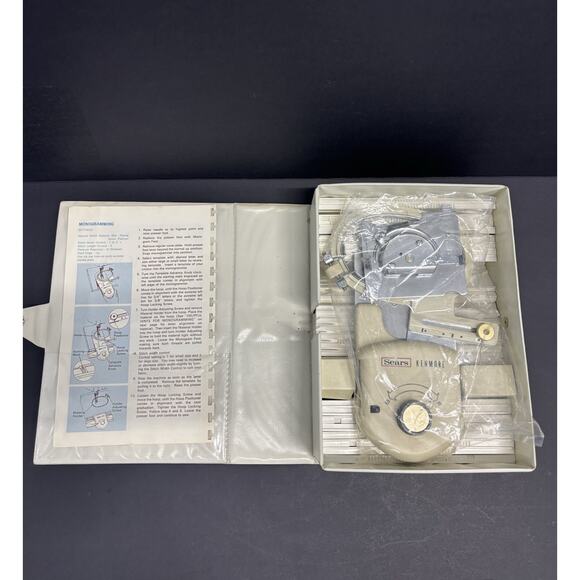 Vintage 1976 Sears Kenmore Monogrammer and Templates- Attachments - Picture 1 of 8